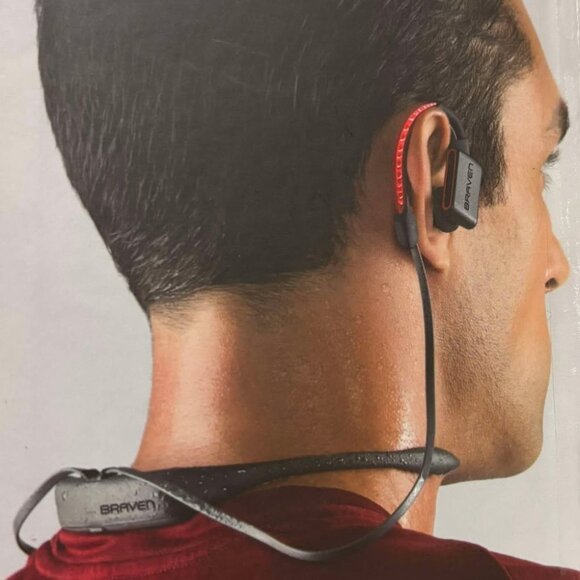 Brand New Red & Black Braven Flye Sport Power Wireless Earbuds - Picture 4 of 15